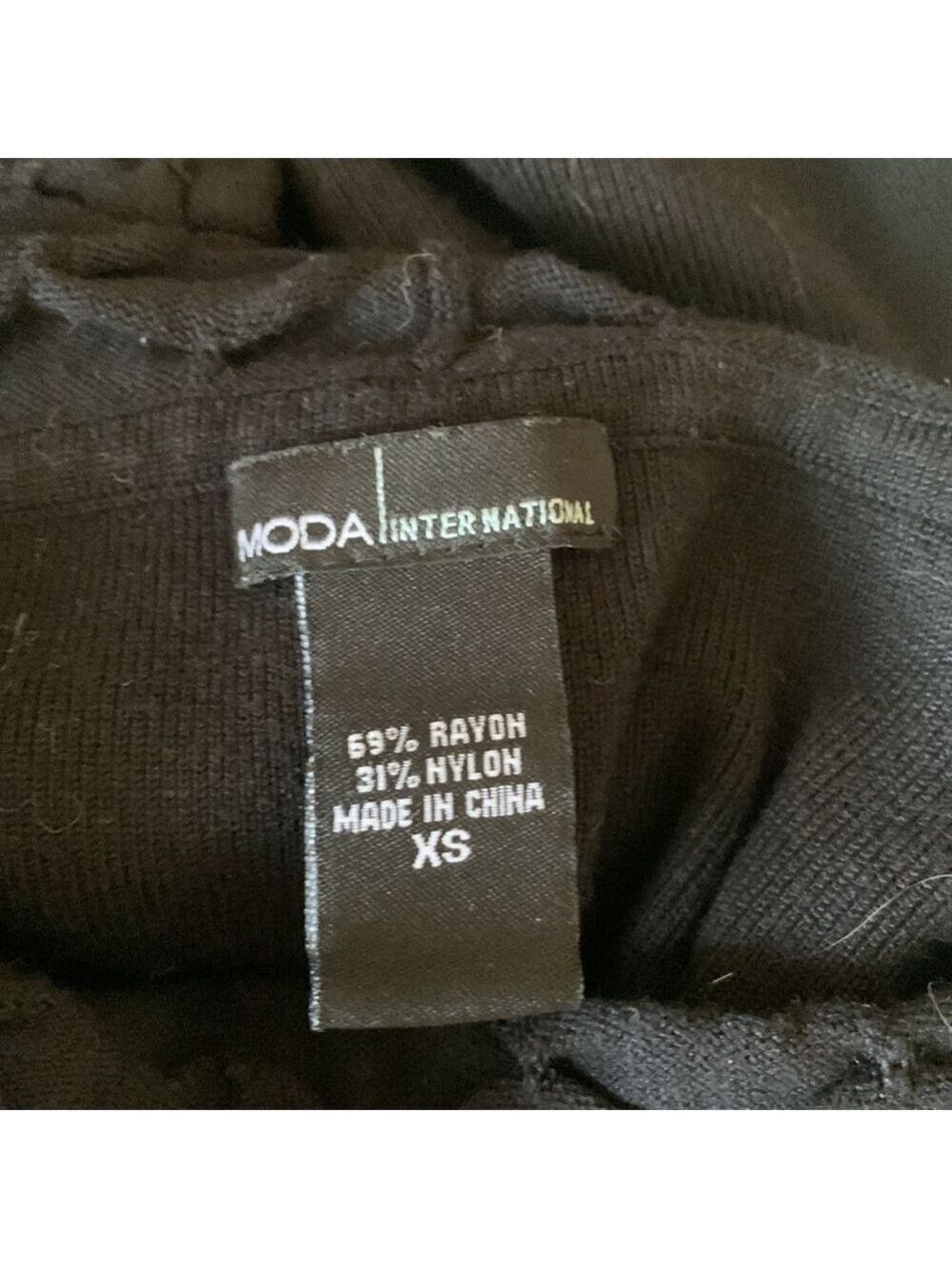 Moda International black sweater dress size XS - Picture 5 of 5